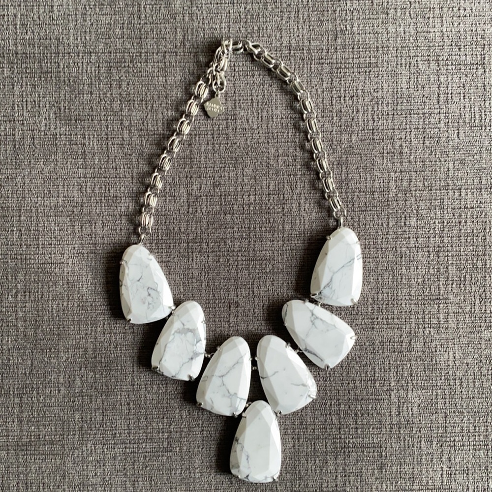 Kendra Scott granite chunky necklace.